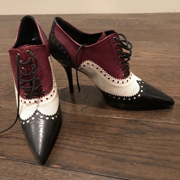 Gucci lace up multi color lace up booties - Picture 1 of 4